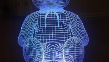 Плюшевый мишка 3d лампа Плюшевый мишка 3d лампа