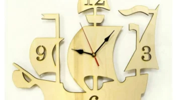 Настенные часы в форме корабля Настенные часы в форме корабля