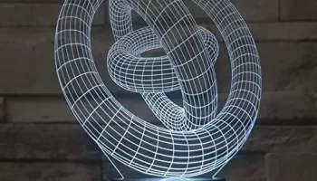 3d кольцо ночник иллюзионная лампа 3d кольцо ночник иллюзионная лампа